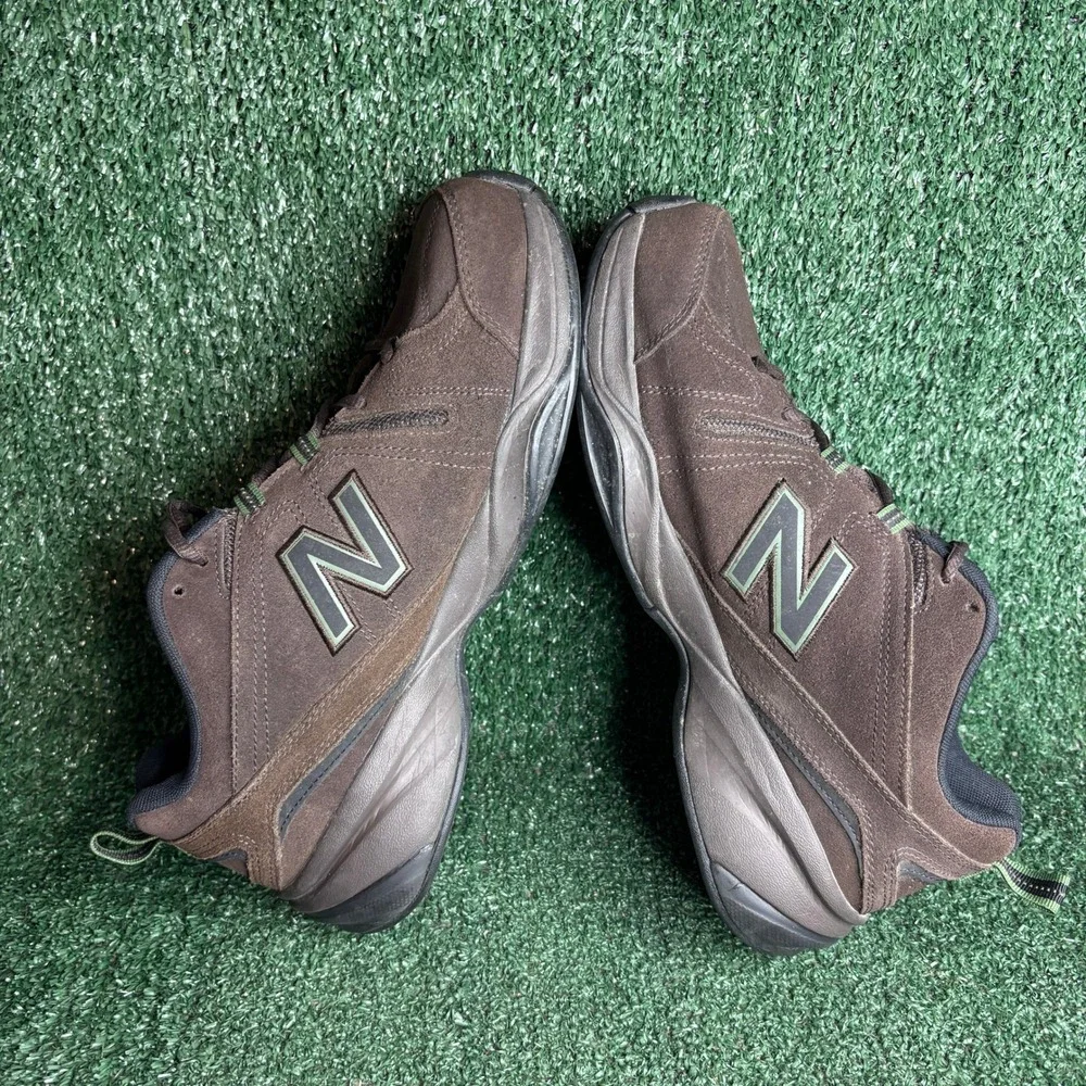 New Balance 608v4 Suede Abzorb Training Shoes Brown Mens Size 10.5 4E Extra Wide